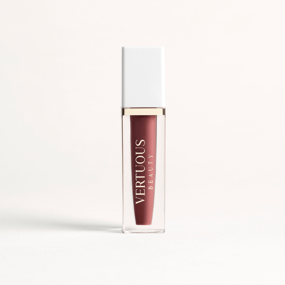 Lip Gloss rose brun marroné 50 Mwasi Vertuous Beauty pour femme noire, métisse