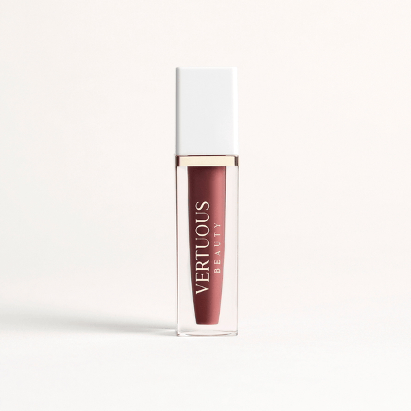 Lip Gloss rose brun marroné 50 Mwasi Vertuous Beauty pour femme noire, métisse